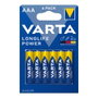 Varta Pila Alcalina AAA LR03 Longlife Power Blister 6 uds Ø10,5x44,5mm