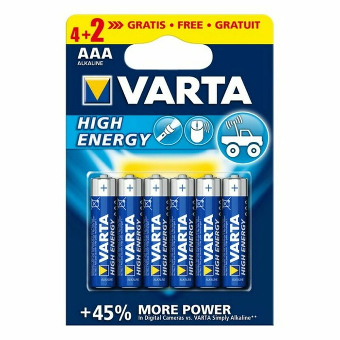 Varta Longlife Power AAA - LR03 (Blíster de 6 unidades) Varta Longlife Power AAA - LR03 (Blíster de 6 unidades)