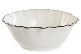 DKD Home Decor Cuencos de Porcelana Louvre Loving 24 Blanco (Pack de 6) inevitable