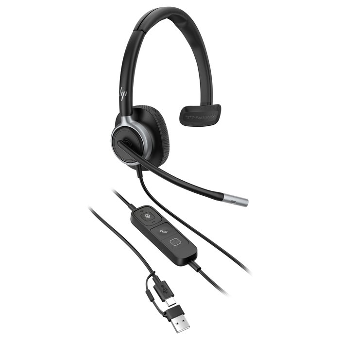 Poly HP Poly Mission 615 Auriculares Monoaurales USB Negro Poly HP Poly Mission 615 Auriculares Monoaurales USB Negro