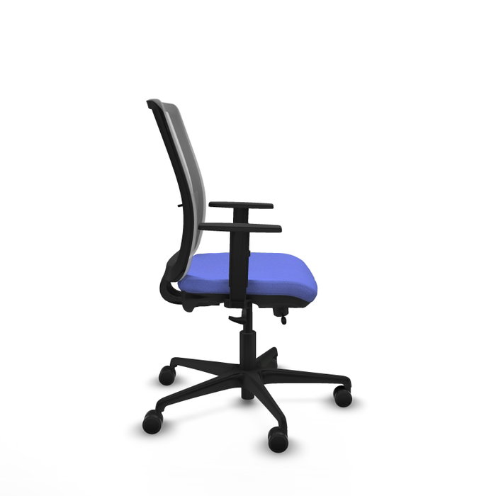 PIQUERAS Y CRESPO Silla de oficina Haches con mecanismo Sincro/Traslack Azul claro y Gris PIQUERAS Y CRESPO Silla de oficina Haches con mecanismo Sincro/Traslack Azul claro y Gris