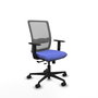 PIQUERAS Y CRESPO Silla de oficina Haches con mecanismo Sincro/Traslack Azul claro y Gris