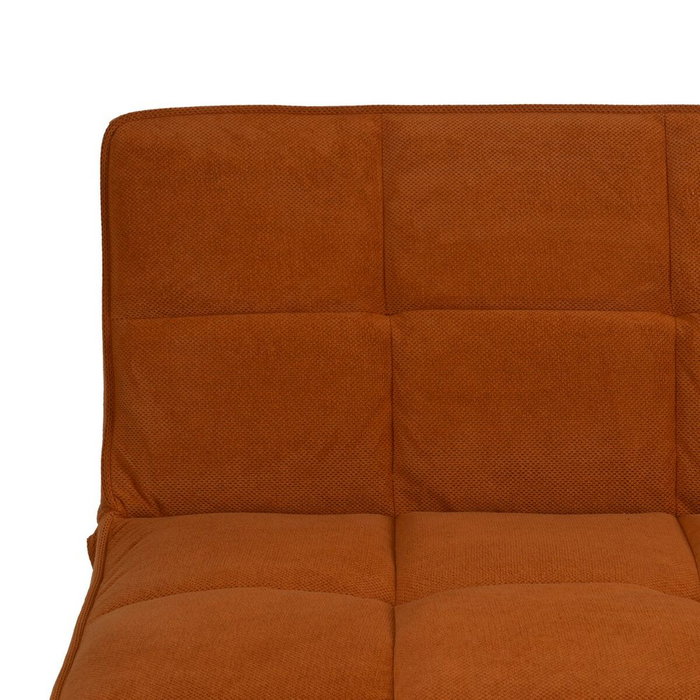 Ixia Sofá-cama Naranja con Estructura de Madera