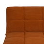 Ixia Sofá-cama Naranja con Estructura de Madera