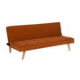 Ixia Sofá-cama Naranja con Estructura de Madera