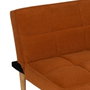 Ixia Sofá-cama Naranja con Estructura de Madera
