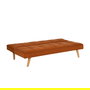 Sofá-Cama Naranja Madera Decoración 175 X 84 X 73 cm