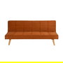 Sofá-Cama Naranja Madera Decoración 175 X 84 X 73 cm