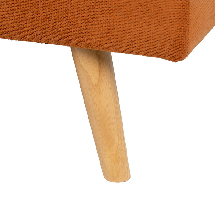Sofá-Cama Naranja Madera Decoración 175 X 84 X 73 cm