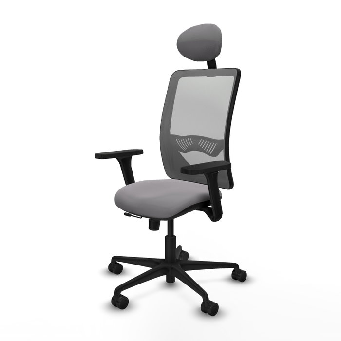 PIQUERAS Y CRESPO Silla de oficina Zulema con mecanismo Sincro/Traslack y Brazos 3D, Gris PIQUERAS Y CRESPO Silla de oficina Zulema con mecanismo Sincro/Traslack y Brazos 3D, Gris