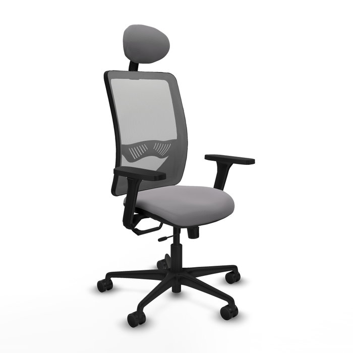 PIQUERAS Y CRESPO Silla de oficina Zulema con mecanismo Sincro/Traslack y Brazos 3D, Gris PIQUERAS Y CRESPO Silla de oficina Zulema con mecanismo Sincro/Traslack y Brazos 3D, Gris