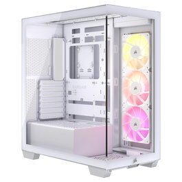Corsair 3500X ARGB Torre Media ATX Gaming PC Blanco Acero Vidrio Templado EATX 3x 120mm RGB