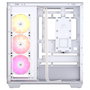 Corsair 3500X ARGB Torre Media ATX Gaming PC Blanco Acero Vidrio Templado EATX 3x 120mm RGB