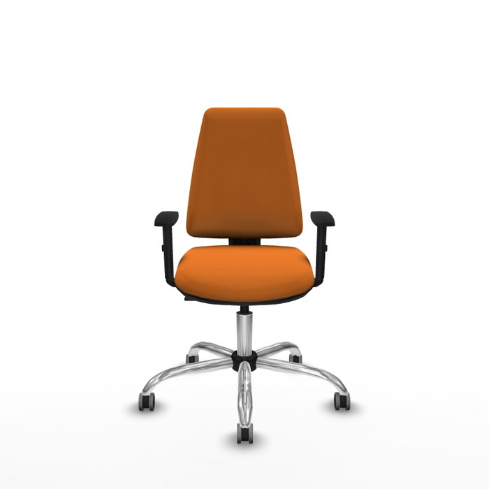 PIQUERAS Y CRESPO Silla de oficina Elche Naranja con mecanismo Contacto permanente