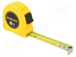 STANLEY Flexómetro de 8 m y 25 mm de anchura, amarillo