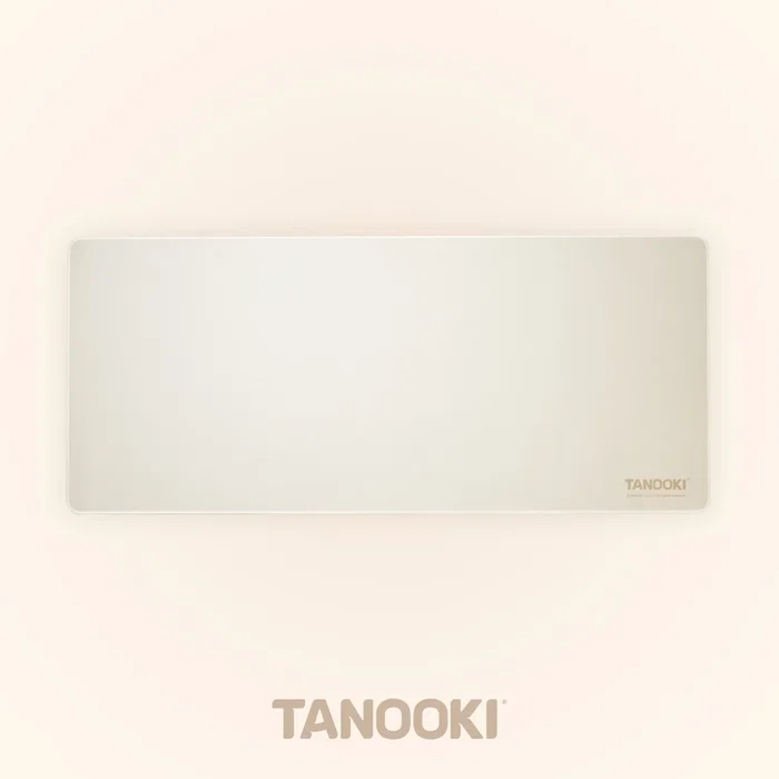 Tanooki Alfombrilla de Ratón Gaming Reversible TNK4002 XXL 90x40 cm - Diseño Yuki Bosque y Color Beige, Impermeable, Bordes Cosidos