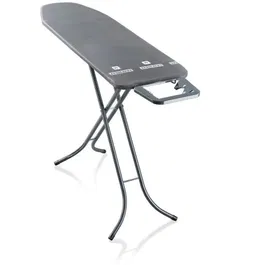 Leifheit Tabla de Planchar Classic M Negra AAANF07801 - Altura Ajustable 69-88 cm, Funda Algodón, 120x38 cm