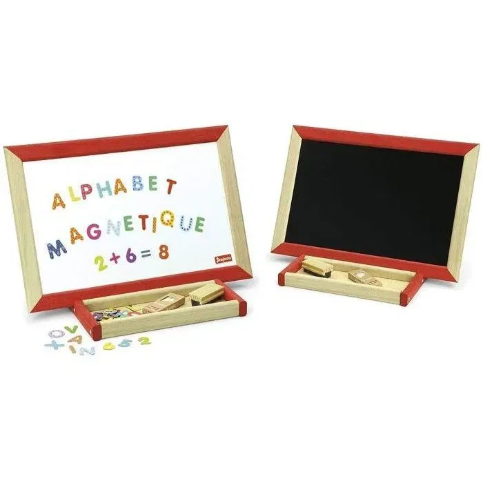 JEUJURA My Activity Board Pizarra Magnética con Letras y Números, Tizas y Cepillo, 44x30 cm, A Partir de 3 Años JEUJURA My Activity Board Pizarra Magnética con Letras y Números, Tizas y Cepillo, 44x30 cm, A Partir de 3 Años