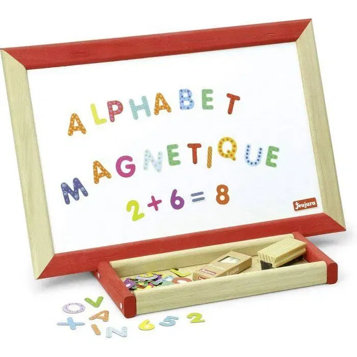 JEUJURA My Activity Board Pizarra Magnética con Letras y Números, Tizas y Cepillo, 44x30 cm, A Partir de 3 Años JEUJURA My Activity Board Pizarra Magnética con Letras y Números, Tizas y Cepillo, 44x30 cm, A Partir de 3 Años