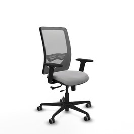PIQUERAS Y CRESPO Silla de oficina Zulema con mecanismo Sincro/Traslack, Gris
