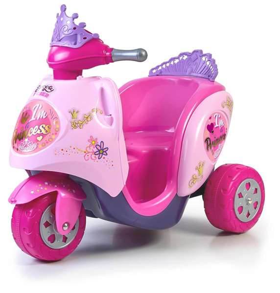 Feber Trimoto Eléctrica Batería 6V Scooty Little Princess para Niños 2+ años con Acelerador y Freno Eléctrico Multicolor 84x72x52 cm Feber Trimoto Eléctrica Batería 6V Scooty Little Princess para Niños 2+ años con Acelerador y Freno Eléctrico Multicolor 84x72x52 cm