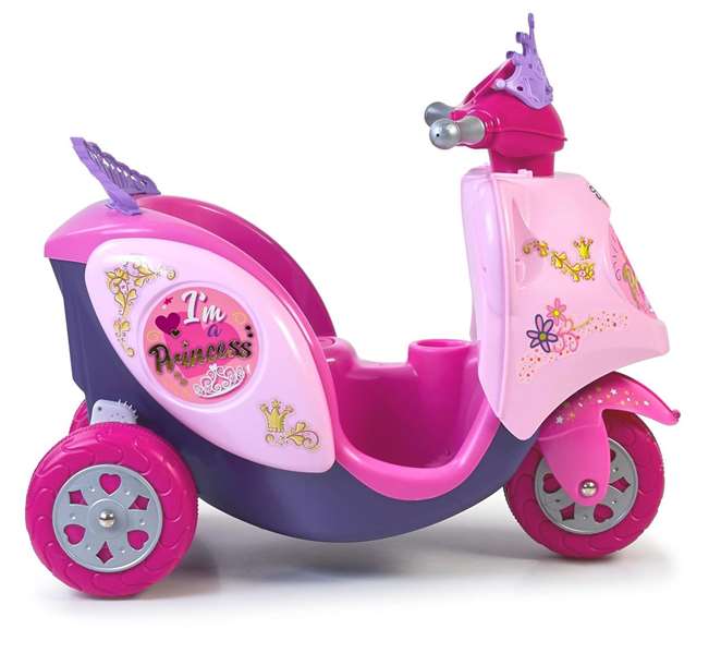 Feber Trimoto Eléctrica Batería 6V Scooty Little Princess para Niños 2+ años con Acelerador y Freno Eléctrico Multicolor 84x72x52 cm Feber Trimoto Eléctrica Batería 6V Scooty Little Princess para Niños 2+ años con Acelerador y Freno Eléctrico Multicolor 84x72x52 cm