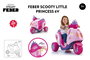 Feber Trimoto Eléctrica Batería 6V Scooty Little Princess para Niños 2+ años con Acelerador y Freno Eléctrico Multicolor 84x72x52 cm