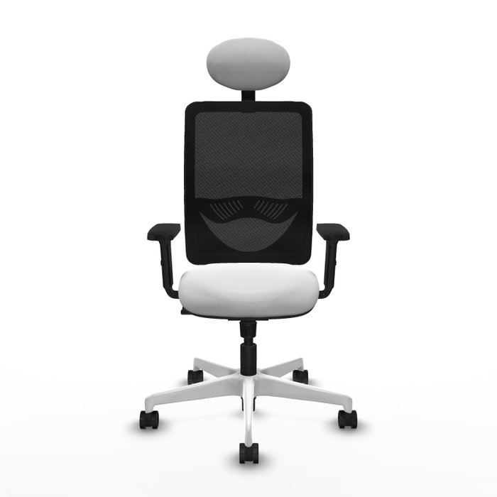 PIQUERAS Y CRESPO Silla de oficina Zulema con mecanismo Sincro, Blanco y Negro PIQUERAS Y CRESPO Silla de oficina Zulema con mecanismo Sincro, Blanco y Negro