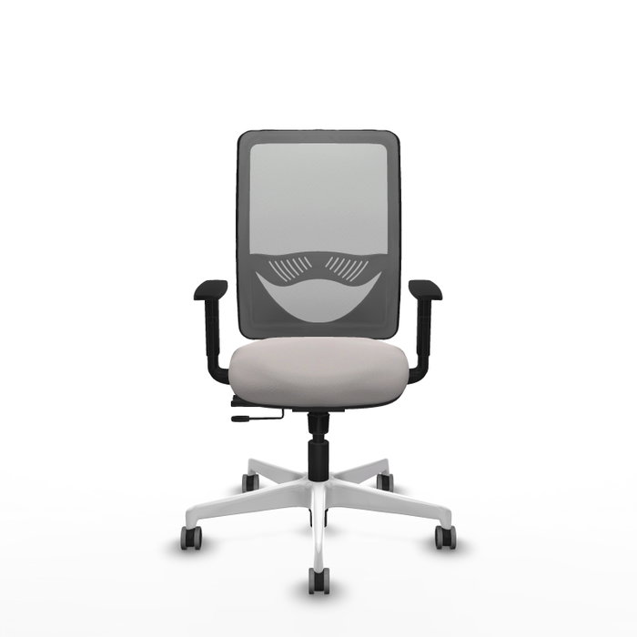 PIQUERAS Y CRESPO Silla de oficina Zulema con mecanismo Sincro/Traslack Blanco y Gris PIQUERAS Y CRESPO Silla de oficina Zulema con mecanismo Sincro/Traslack Blanco y Gris