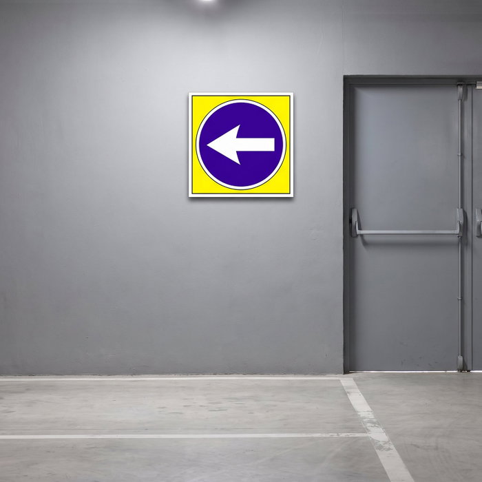 DUVER Señal de Dirección Obligatoria 345 x 345 mm