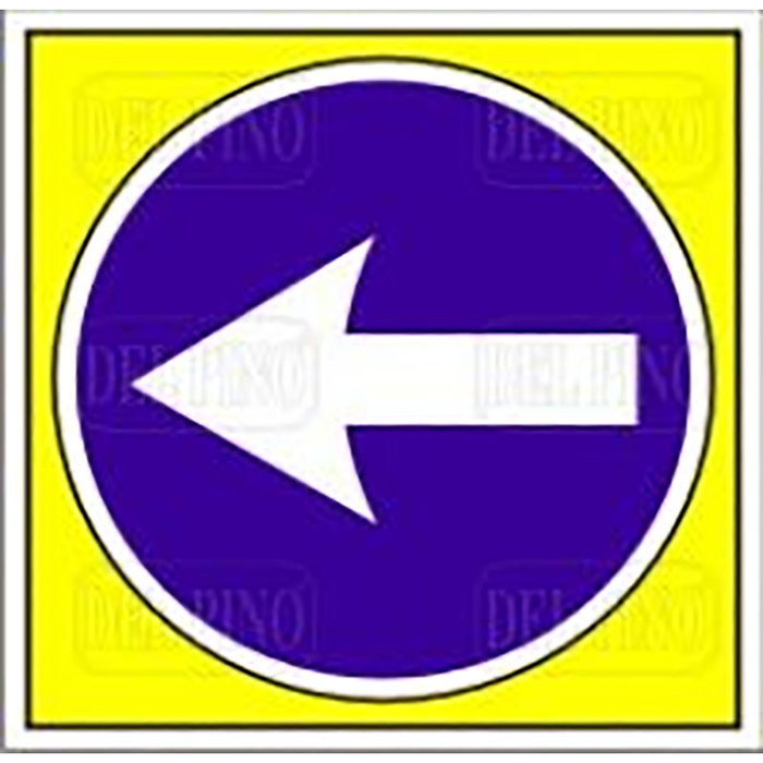 DUVER Señal de Dirección Obligatoria en Plástico 345x345 mm DUVER Señal de Dirección Obligatoria en Plástico 345x345 mm