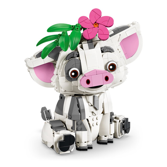LEGO Disney Vaiana Pua 43292 Set de construcción con cerdito y balsa, 885 piezas, Juguete para niños +9 años