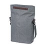 Basil City Shopper con Ganchos MIK 14-16L Gris