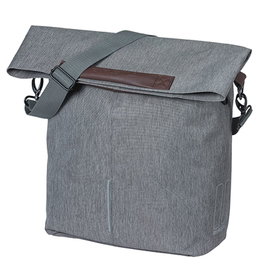 Basil City Shopper con Ganchos MIK 14-16L Gris