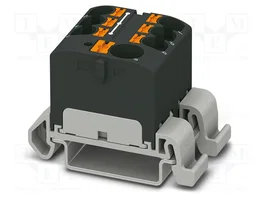 PHOENIX CONTACT PTFIX 10/6X4-NS35A BK Conector de carril 32A 800V