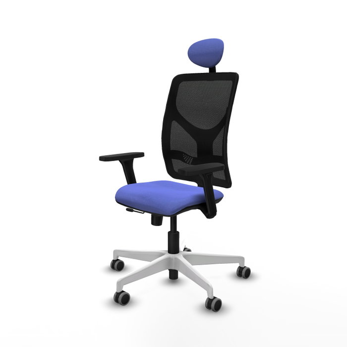 PIQUERAS Y CRESPO Silla de oficina Motilla con mecanismo Sincro/Traslack, Azul claro y Negro PIQUERAS Y CRESPO Silla de oficina Motilla con mecanismo Sincro/Traslack, Azul claro y Negro