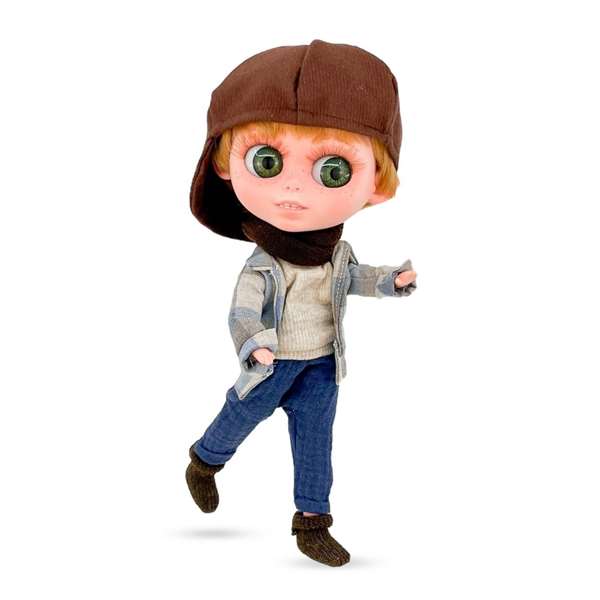 The Biggers Niño Chaqueta de Cuadros con Gorro Ref: 24017-24 32 cm