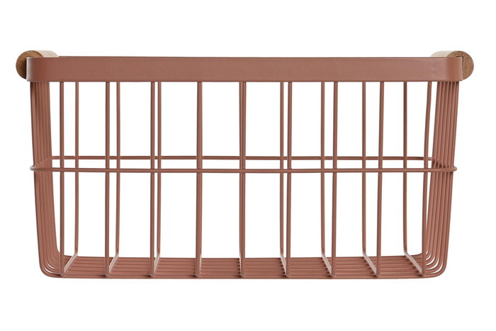 DKD Home Decor Chinalight 22 Cesta Estilo Vintage Terracota y Amarillo Metal y Pino 20 x 14.5 x 29 cm (2 Unidades) DKD Home Decor Chinalight 22 Cesta Estilo Vintage Terracota y Amarillo Metal y Pino 20 x 14.5 x 29 cm (2 Unidades)