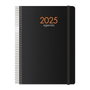 Dohe Agenda Anual Syncro Espiral Tapa PP con Goma 15x21 cm Negro 2027