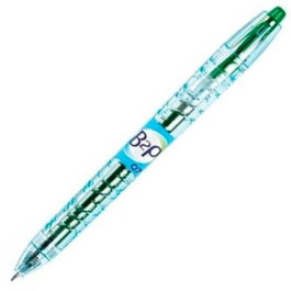 Pilot Set de 10 Bolígrafos Tinta Gel Begreen B2P Retráctiles Punta 0.7 mm Verde Reciclados