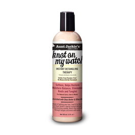 Aunt Jackie's Terapia Desenredante Instantánea Knot On My Watch para Cabello Ondulado, Rizado y Afro - Elimina Nudos y Suaviza - 355ml