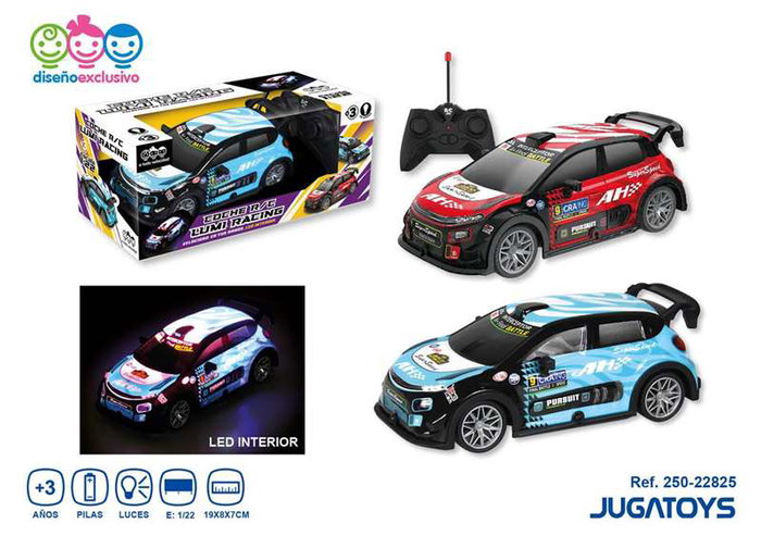 Coche radio control lumi racing escala 1:22, con luces led, 19x8x7cm - modelos surtidos Coche radio control lumi racing escala 1:22, con luces led, 19x8x7cm - modelos surtidos