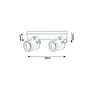 RABALUX Aplique Exterior Elva 2xGU10 IP44 Industrial Aluminio Antracita [RAB-7930]