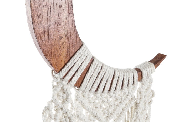 DKD Home Decor Decoración Colgante Macramé 21x1x100 Surtido de 2 unidades