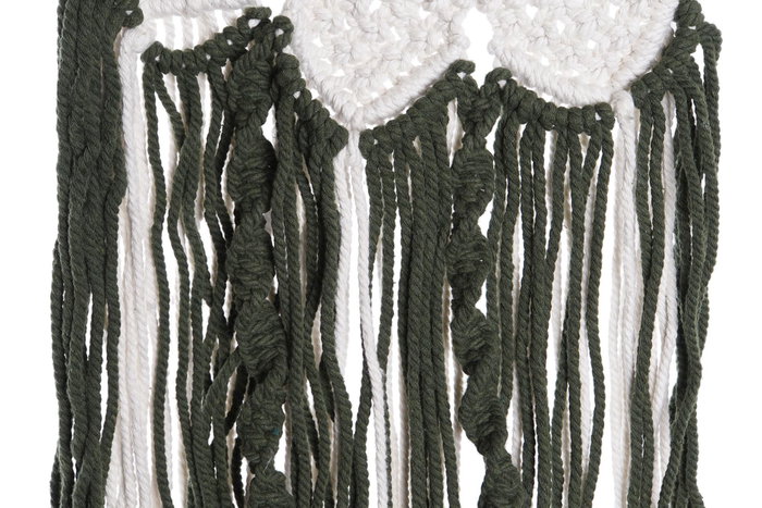 DKD Home Decor Decoración Colgante Macramé 21x1x100 Surtido de 2 unidades