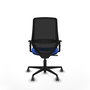 PIQUERAS Y CRESPO Silla de oficina Mardos con mecanismo Sincro, Azul/Negro