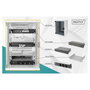 Digitus Bastidor de Pared para Red 10 Pulgadas / 254 mm, 312x300 mm (AnxProf), Gris, Bloqueo de Teclado, Capacidad 30 kg, Incluye Paneles Laterales, Estructura de Vidrio