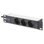 Digitus Bastidor de Pared para Red 10 Pulgadas / 254 mm, 312x300 mm (AnxProf), Gris, Bloqueo de Teclado, Capacidad 30 kg, Incluye Paneles Laterales, Estructura de Vidrio