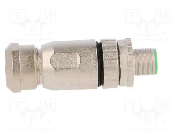 HARTING Conector M12 Macho 4 Pines Recto Código D Ethernet IP67