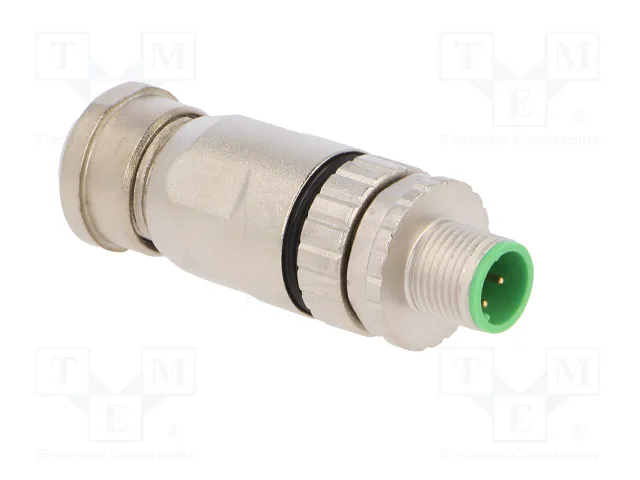 HARTING Conector M12 Macho 4 Pines Recto Código D Ethernet IP67